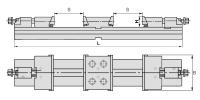 Тиски станочные прецизионные модульные двойные ZQ83 150x2x160