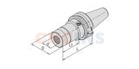 BT40-HC20-90 Гидропластовый патрон