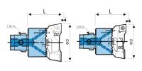 RBA40-55RL-C Регулируемая двухрезцовая черновая расточная головка