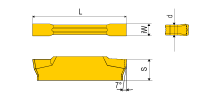 JSMN150-TC-1020 Пластина отрезная, канавочная