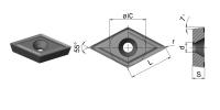 DCMT11T304-TM-HR8115 Пластина токарная