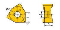 XNEX040308TR-EM3-1020 Пластина фрезерная