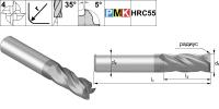 PMK23.z4.04.15.75.35.R05 TiAlN Фреза радиусная твердосплавная по металлу